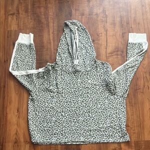 Champion Green Leopard Print Hoodie